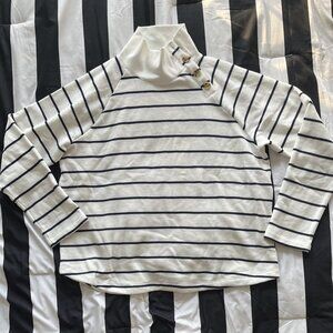 J Crew Wide Button Sweatshirt